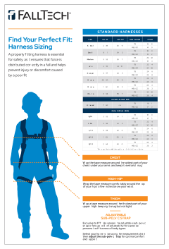 FallTech Harness Size Chart page 1